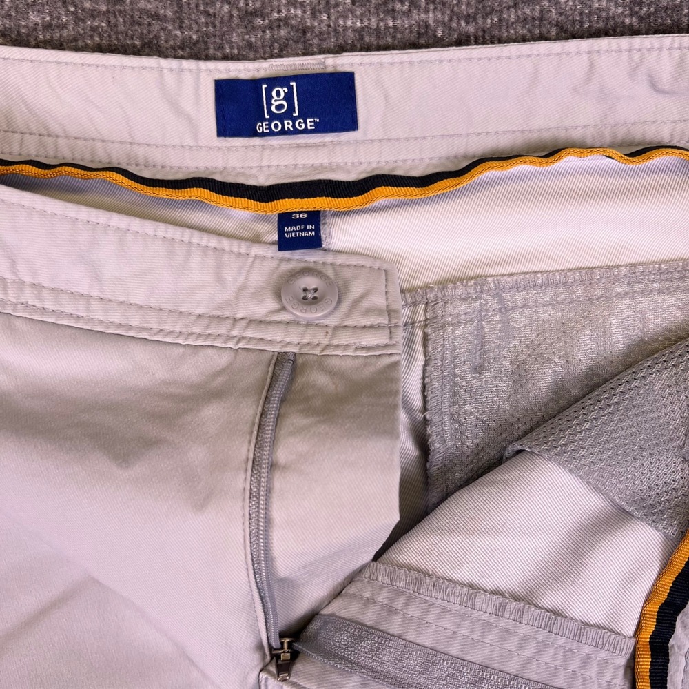 George Shorts Mens 36 Grey Cargo Utility Hiking Outdoors Performance Lightweight - Picture 12 of 12